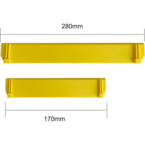Accessoires d'entretien pour nettoyeurs vapeur Kärcher - Bande de raclage jaune WV6 (1 longue, 1 courte) (1/2)