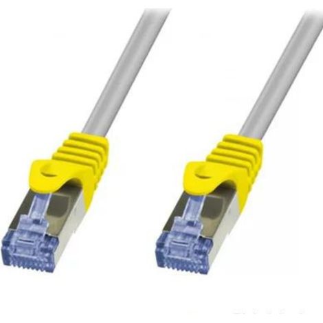 Cavo adj networking lan schermato categoria 5e lunghezza 0.5 mt colore argento (1/5)