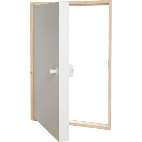 Dolle Kniestocktür CPL-beschichtet in weiß 100x70x11,5cm U-Wert 0,65W/m²·K