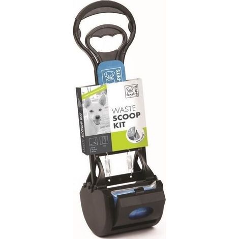 M-PETS Kit pelle a dejection Waste Scoop Kit - 38x12x10,5cm - Noir et bleu - Pour chien (1/2)