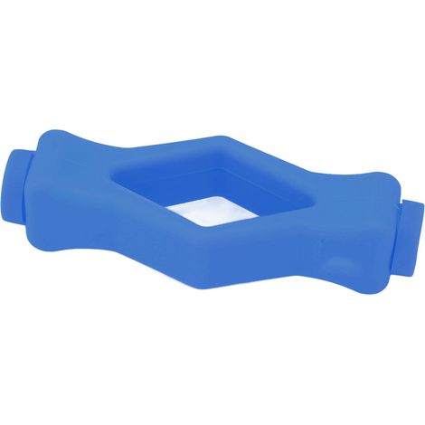 Türkeil für Frontlader-Waschmaschinen in Mundform, starker Magnet, blau (1/5)