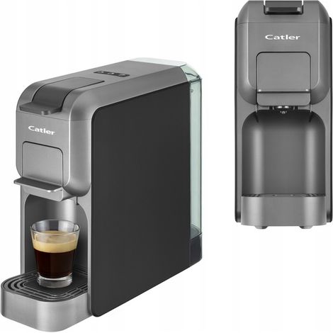 Macchina da caffè a capsule e cialde CATLER Porto ES 700 - Compatibile Dolce Gusto - Nespresso - Caffè macinato - Nero/argento (1/5)