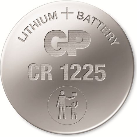 Knopfzelle CR1225 Lithium 3V 1St./Blister GP BATTERIES (1/2)