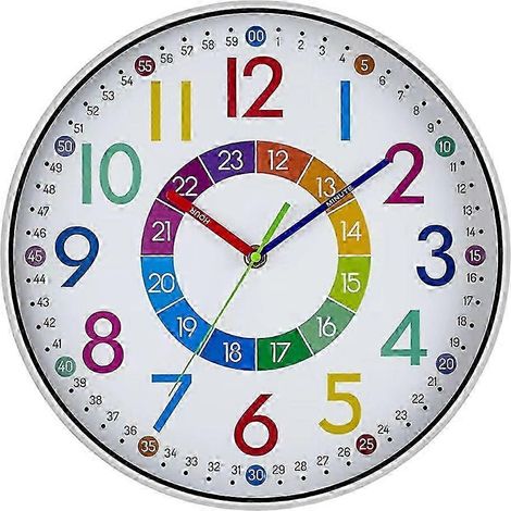 Horloge numérique 12 pouces avec fonction silencieuse pour la maison et le salon - Horloge électronique à piles (1/5)