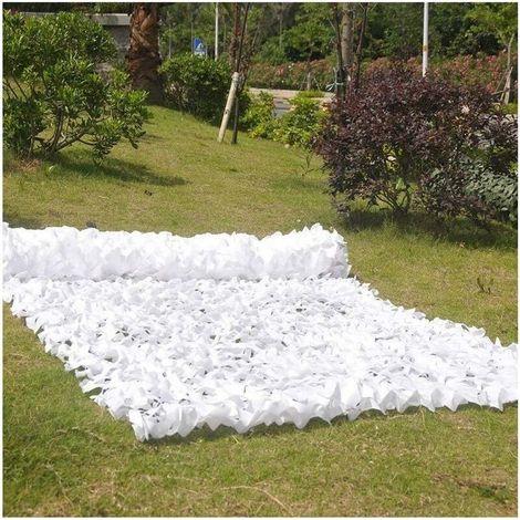 Filet de protection solaire pour jardin, filet d'ombrage camouflage, bâche isolante, auvent solaire pour serre cachée, double couche, blanc, 5 x 6 m - RWShade Netting (1/5)