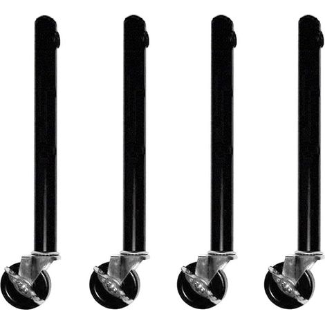 Rallonge de Pied de Table pour Roulettes de Table Pliante - Pack de 4 Rehausseurs avec Roulettes pour Pieds Droits et Courbés Facile à Utiliser 51 cm (1/5)