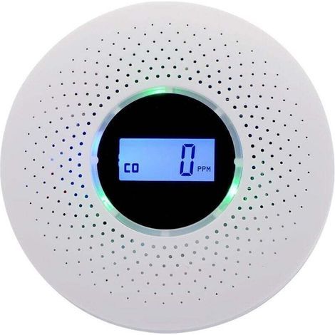 Détecteur de fumée et monoxyde de carbone 2 en 1 – Capteur électrochimique – Alarme ≥ 85 dB – Alimentation par 3 piles AA (1/4)