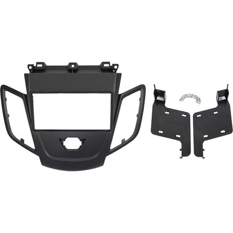 Fachada de autorradio doble DIN para FORD Fiesta 2008-2017, kit de montaje sobre cuadro de borde, cuadro negro, GPS (1/5)