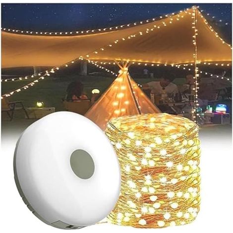 Guirlande Lumineuse - Escamotable - Portative - Imperméable - 10M - Warm (1/4)
