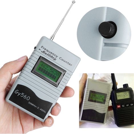 Fréquencemètre portable GY560 (50 MHz à 2,4 GHz) : outil de mesure de fréquence radio bidirectionnel pour voiture et bateau. (1/5)