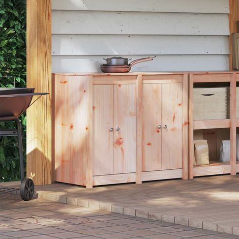 vidaXL Meuble de cuisine d'extérieur MEPPEL Blanc 106 x 55 x 92 cm (1/5)