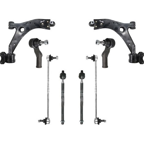 KIT BRACCIO OSCILLANTE 8 PEZZI COMPATIBILE CON FORD FOCUS II (DA, HCP, DP) 2.0 TDCi 07 / Kit Sospensione Completo OE/OEM / Bracci Oscillanti + Testine Sterzo / Sostituzione Diretta OEM