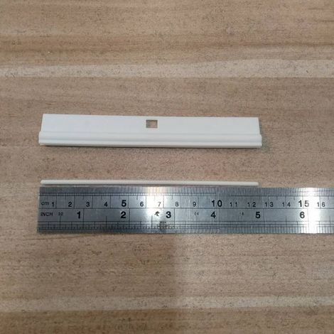 Bande de suspension simple en PVC de 127 mm de qualité export, sans traitement requis, accessoires pour stores verticaux (10 pièces)