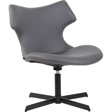 Lounger Welland Kunstleder grau