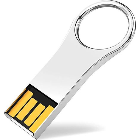 1 Clé USB 64 Go, interface USB 2.0, boîtier aluminium, étanche antichoc, pour ordinateur tablette TV (1/5)