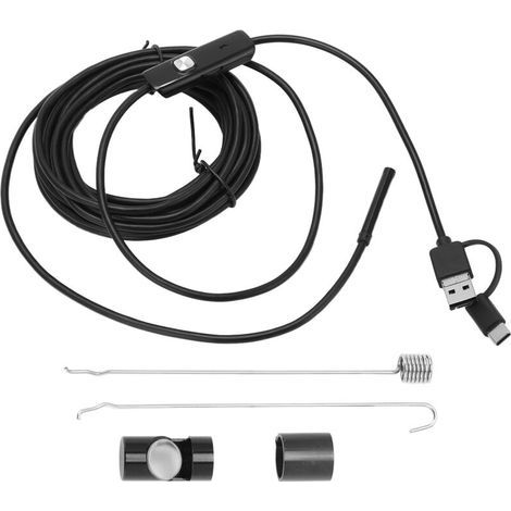 Endoscope 5.5mm Flexible pour Téléphone Android, Inspection Voiture et Plomberie, Câble 1m AN100-5.5