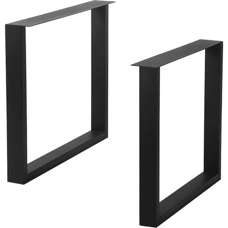 Pied de meuble , Lot de 2 pieds de table en métal pour banc, cadre de table industriel, patins de table pour bricolage banc, table à manger