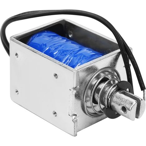 Électroaimant solénoïde CC de type push-pull JF-1250B, 60 N, 12 V CC, course de 10 mm (1/3)