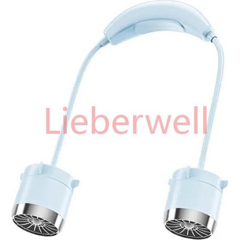 Ventilateur tour de cou portable 100 vitesses recharge USB,C batterie 800mAh ventilateur puissant flexible extérieur voyage maison