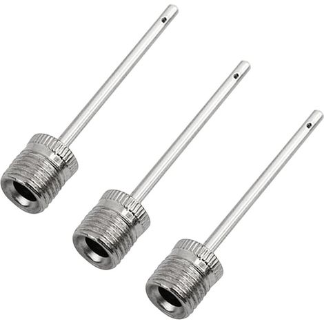 ZVD Aiguille de gonflage pour Pompe à balles (Lot de 3) - Aiguilles de Pompe à air en Acier Inoxydable - Idéales pour gonfler Tous Les Ballons de Sport (1/4)