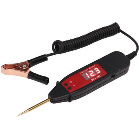 Stylo testeur de Circuit électrique de voiture, affichage numérique LCD, détecteur de sonde de tension DC3-36V pour l'entretien du véhicule