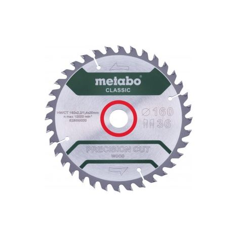 HOJA DE SIERRA PRECISIONCUTCLASSIC 160X20 MM 36 WZ 10° /B - METABO