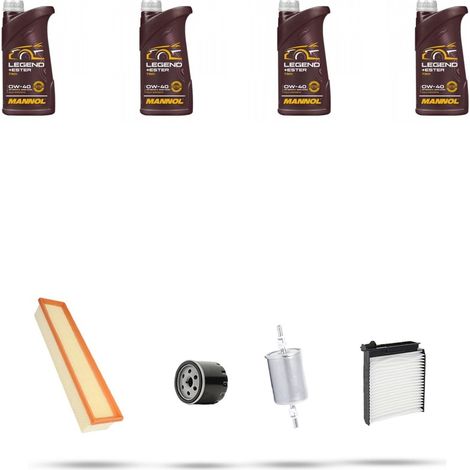 Kit tagliando 4 FILTRI e 4L OLIO compatibile con Dacia Logan 1.0 hi-flex 56kw dal 2011 (1/5)