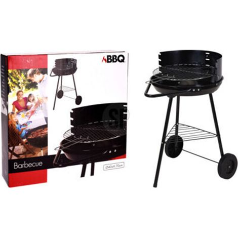 BARBACOA CARBÓN Ø 38 X H 60 CM. C/RUEDAS -