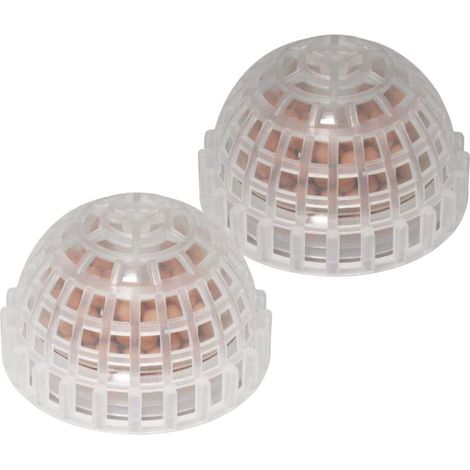 Set mit zwei transparenten Schaumstoffperlenhaltern für Aquarien – 5 x 3 cm (1/4)