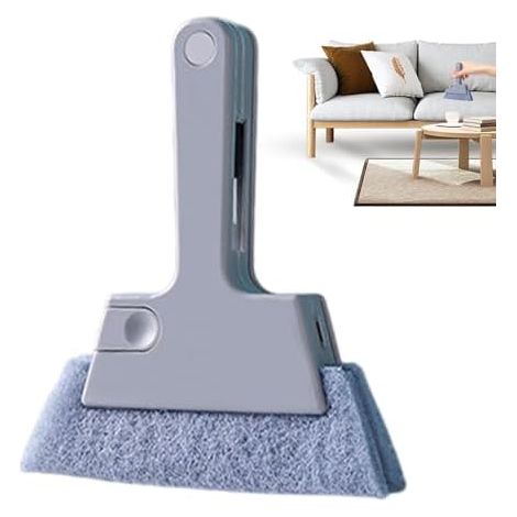 Outil de nettoyage pour portes coulissantes Brosse de nettoyage pour vitres et rails de fenêtres - Brosse pour rebords, nettoyeur de seuils et rails de portes coulissantes (1/5)