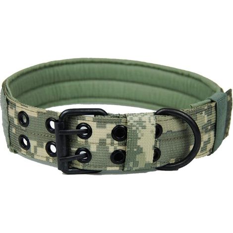 Collier réglable en nylon pour animaux de compagnie (ACU camouflage L)
