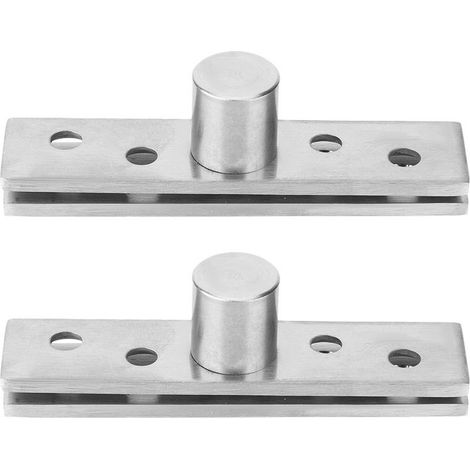 2 charnières pivotantes à 360 degrés en acier inoxydable, charnières de porte rotatives de 75 mm de long, pivot central (1/5)