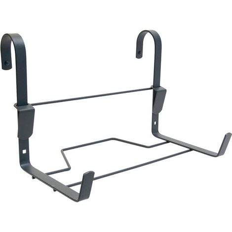 Support per fioriera con gancio in ferro piatto 35x18cm antracite - Louis Moulin