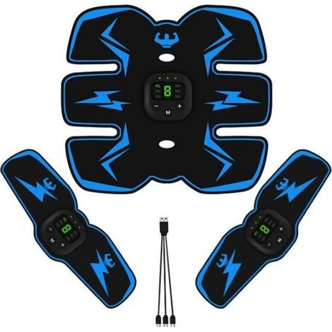Stimulateur abdominal, stimulateur musculaire de qualité militaire, équipement d'exercice abdominal/bras/jambes, équipement d'exercice abdominal, ceinture de stimulation abdominale, ceinture de fitnes (1/5)