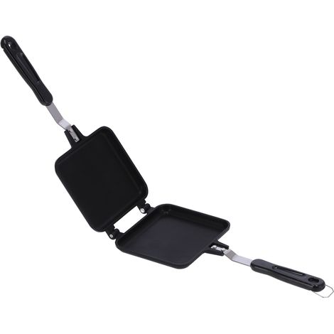 Antihaftbeschichtete Frühstückspfanne, doppelseitige Sandwichform, Toastform, Kochutensil (1/5)