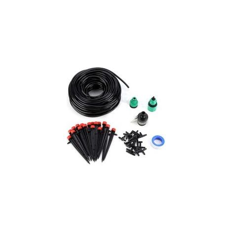 Kit Irrigation Goutte Goutte, Système D'irrigation Jardin Irrigation Goutte Goutte Irrigation Automatique avec Tuyau de 25 m et Joint en T 19 x 4/7 pour Paysage Plantes de Patio