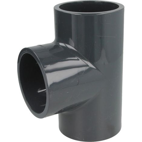 Té PVC 90° 63 x 63 x 63 mm manchon adhésif