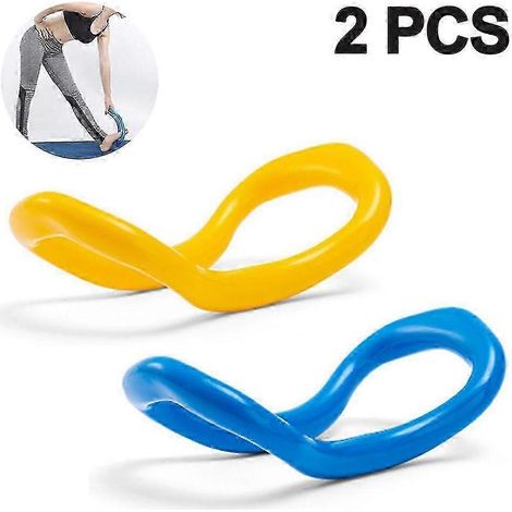 Anneaux de yoga souples vendus par paires. Idéaux pour le yoga, la mobilité, le Pilates, la musculation, les étirements et le soutien. Cercles robustes, flexibles et zen. (1/5)