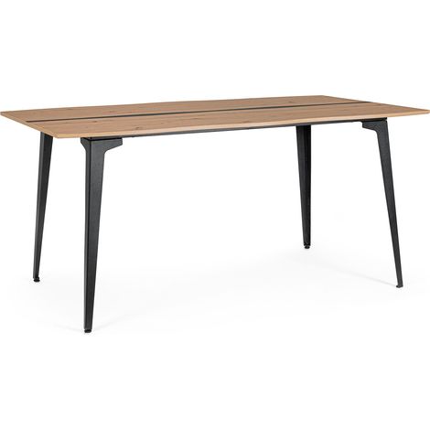 Table à manger MELYS 160cm – Métal & bois (1/4)