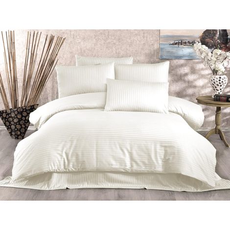 Parure de lit XL 1 Housse de Couette 155 x 200 cm, 1 taie d'oreiller 80 x 80 cm 80% Coton, 20% Polyester, Nombre de Fils 229 Lavable en Machine à 30 °C Twin (1/3)