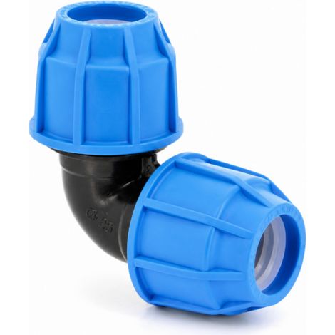 Curva 90° raccordo PE 32x32 mm, acqua potabile (1/2)