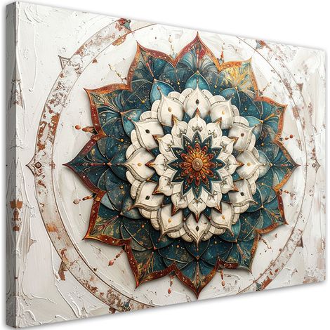 Tableau déco Mandala oriental Zen Spa 60x40 (1/4)