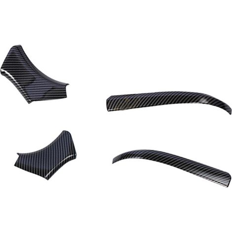 1 pair Specifications: Right-hand drive Color: Carbon fiber textured Material: Plastic car exterior rearview mirror trim side (1/3)