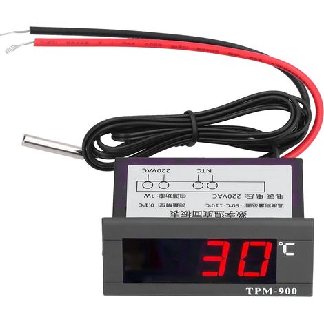 ZFX‑900 Contrôleur de température numérique Panneau LED avec capteur pour armoires réfrigérées 220 V