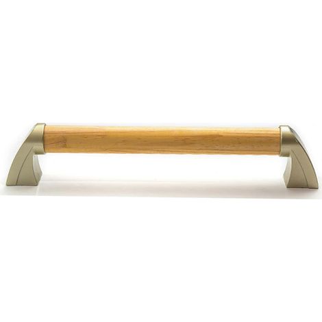 Barre d'appui en bois - 1 pièce - Bois massif émaillé - Sécurité antidérapante 200kg - Salle de bain et escaliers pour seniors - 40cm (1/5)