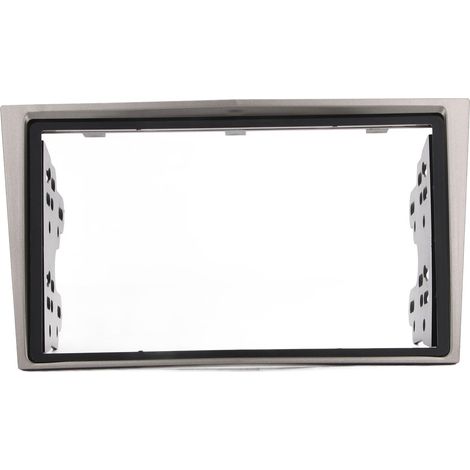 Einbaurahmen-Set für Autoradios (2 DIN) für Opel Astra H, Antara, Corsa D, Zafira B, passend für 2-DIN-Modelle, schwarzer Kunststoff, kompatibel mit der Installation (1/5)