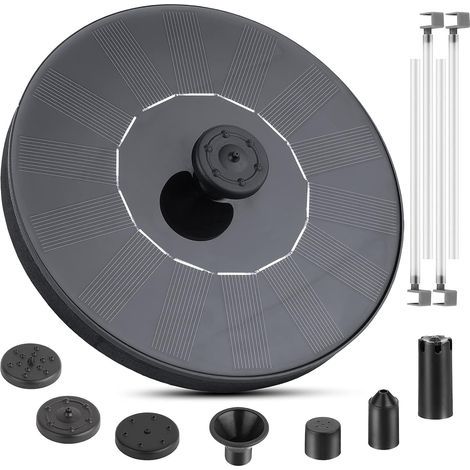 Fontaine solaire flottante d'extérieur 6V/1,0W, Solvattenpump et Sola (1/5)