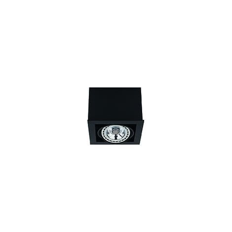Lámpara de techo LED Nowodvorski BOX negra, madera contrachapada 9495 (1/4)