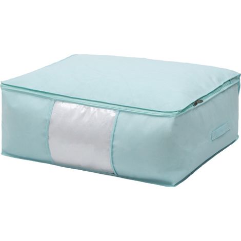 Housse de protection pour vêtements, 70 x 50 x 30 cm, bleue, respirante, pour la protection des placards et au quotidien.-AquaForge (1/4)