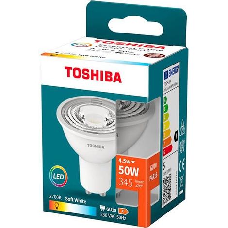 Lampadina Toshiba essential GU10 4.5W 2700K (1/2)